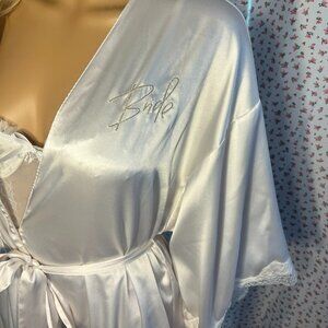 Victoria's Secret White Lace Bridal Robe